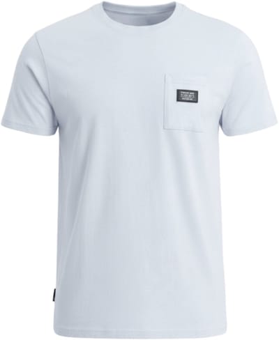 OMBRE T-shirt - Regular Fit - Katoen - Korte Mouw Lichtblauw S