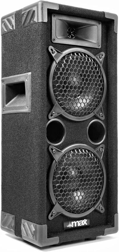 Passieve Speaker - Full-Range Speaker - Muziek Afspelen - Dubbele Woofer - 2x 6 Inch - Zwart