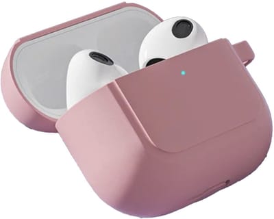 Roze AirPods 3 hoesje - Hoesje geschikt voor AirPods 3 - Siliconen Beschermhoesje - Airpodshoesje - Geschikt voor Apple AirPods 3 - Roze - CHPN