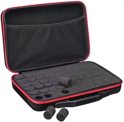 Essentiële Olie Opbergdoos voor Reizen - Waterdichte Hard Shell Tas voor Olie en Accessoires, Ideaal voor Nagellak en Organisatie met Schuim Inleg