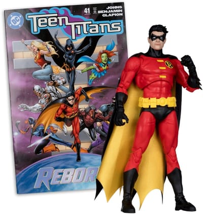 McFarlane Toys DC Direct Page Punchers - Actiefiguur - Robin (Teen Titans #41) 18 cm & Stripboek