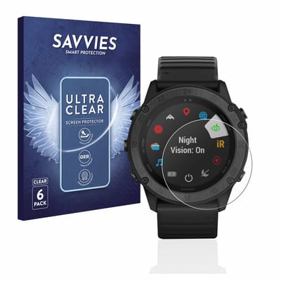 Savvies - Screenprotector voor Garmin Tactix Delta Solar Ballistic - Folie Beschermfolie transparant 6 Stuks