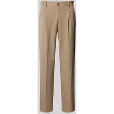 Loose fit bandplooibroek met riemlussen, model 'FINN'