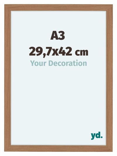 Your Decoration - Fotolijst A3 29,7x42 cm - MDF - Notenhout Licht - Como