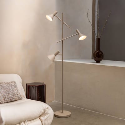 it's about RoMi Vloerlamp Izmir - Bruin - 59x42x171cm - Modern - Staande lampen voor Woonkamer - Slaapkamer