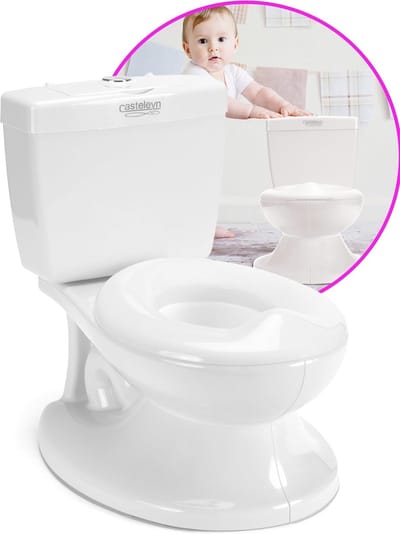 Plaspotje met geluid - Kinder toilet potje - Zindelijkheidstraining kind - Realistisch doorspoel geluid - Tot 21KG draagbaar - Wit