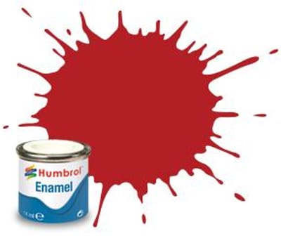 Humbrol Emailleverf Mat - 14 ml - No.153 Insignia Red