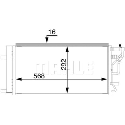 Condensator, airconditioner MAHLE AC 71 000S