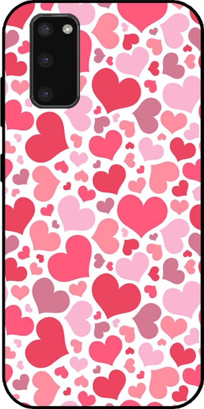 Smartphonica Telefoonhoesje Geschikt voor Samsung Galaxy S20 Plus met Hartjes Print - Hearts Design TPU Backcover Case - Kinder Hoesje met Hartjes Design geschikt voor Samsung Galaxy S20 Plus