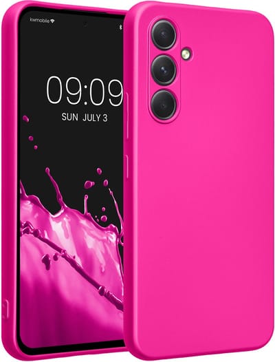 kwmobile metallic telefoonhoesje van TPU - geschikt voor Samsung Galaxy A54 5G - Flexible case voor smartphone - In metallic roze