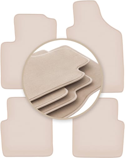 PREMIUM beige matten voor: Ford Ka MK2 hatchback 2008-2012