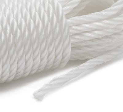 Waslijn PE – Drooglijn – 15 m – Ø 4 mm – Wit – Robuust en Weerbestendig – Geschikt voor Binnen en Buiten – Voor Wasgoed en Huishoudelijk Gebruik [11308]