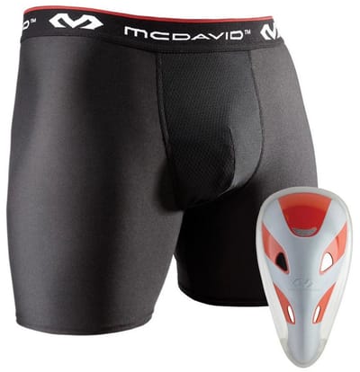 McDavid - MLB - Honkbal - Tok - Met Boxer Short - Inclusief FlexCup - Volwassenen - Zwart - X-Large