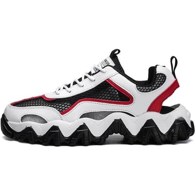 Été Nouvelles Chaussures de Plage Creuses Chaussures à Semelle Souple Couple Décontracté Antidérapant Mesh Respirant Chaussures Homme et Femme Sandales de Mode 41 white