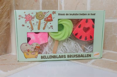 De Kunst van Zeep - 3 Bellenblaas Bruisballen - Vegan & Biologisch - kadotip