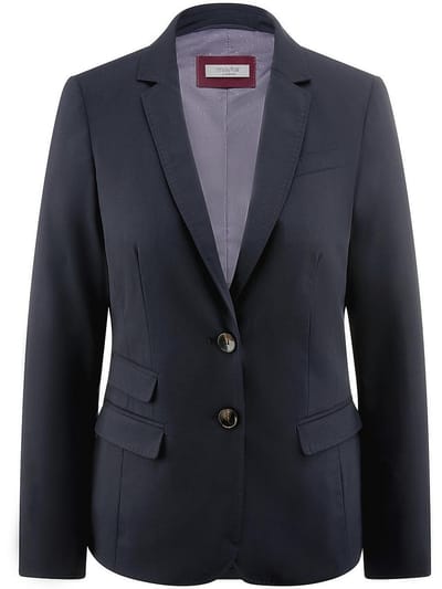 Blazer bi-elastisch materiaal Van Peter Hahn blauw
