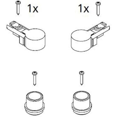 Kermi spare parts set bearing top for mounting without tie rod 2533576