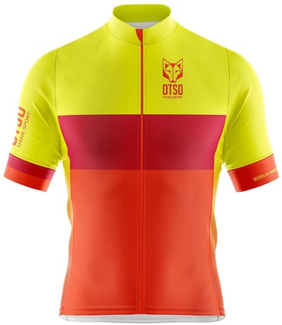 Otso Foc Korte Mouw Wielertrui Rood XL Man