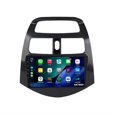 Geschikt voor Chevrolet Spark (2009 t/m 2015) | 9 inch Android 15.0 CarPlay autoradio | Draadloos CarPlay & Android Auto | 2GB RAM + 32GB | Externe microfoon & Achteruitrijcamera (AHD) | Bluetooth & WiFi | NAVIBOP NB-1136 | Bouwjaar 2009 t/m 2015