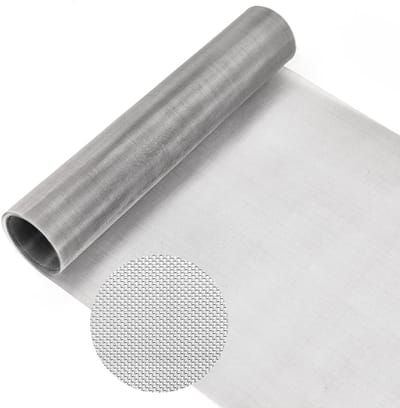 Dailygoods- Draadgaas 30 x 200 cm - Fijnmazig 50/30 - Roestvrij Staal - Vliegengaas/Insectengaas - Ventilatierooster - Bescherming tegen Ongedierte - Filtergaas