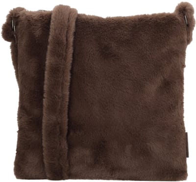 Beagles Barakaldo Schoudertas - Bont - Fur - Crossbody - Tas - Mokka