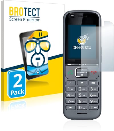 BROTECT - Screenprotector voor Gigaset S700H PRO - Folie Beschermfolie transparant 2 Stuks