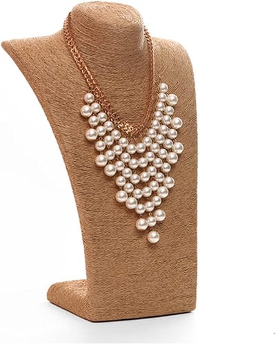 Sieraden Displaystandaard - Kettinghouder Buste - Sieraden Presenteren - Stabiele Basis - 1 stuk - Zwart