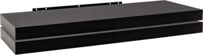 Wandplank - Zwart - Zwevend - 60cm - Hout MDF - Set van 2