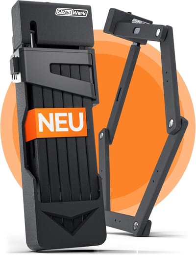 Thijox - Vouwslot Fiets Secure Fold - ART Gecertificeerd Fietsslot, Hoge Veiligheid, Geschikt voor E-bike, Inclusief Houder, Duurzaam en Compact Vouws