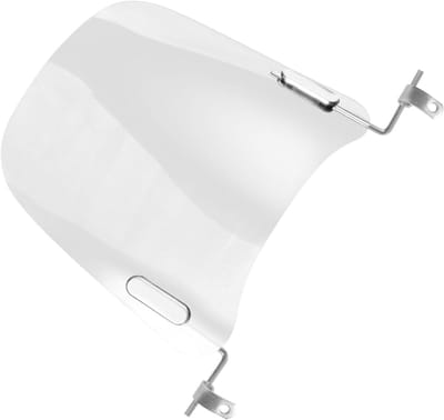Motorfiets Windscherm - Scooter Voorruit - Bescherming Tijdens Rijden - Krasbestendig PC Materiaal - 40x36 cm - Transparant