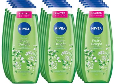 Nivea Douchegel – Fruity Delight 12 x 250 ml - Voordeelverpakking - Lelietjes van Dalen
