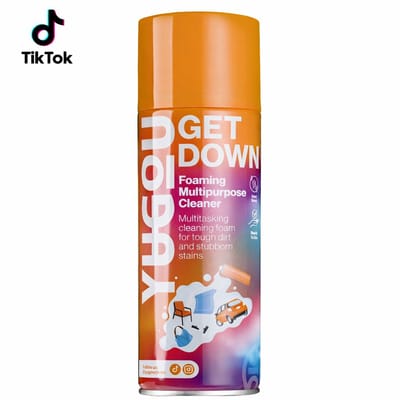 TikTok Viral: YUGOU Get Down Reinigingsschuim 450 ml – Multifunctionele Foam Cleaner voor Hardnekkig Vuil (Auto, Tapijt, Meubels & Meer)