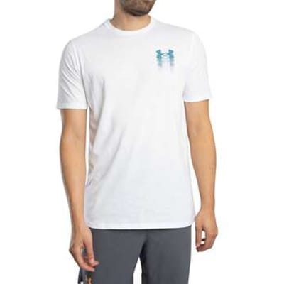 T-shirt Korte Mouw Under Armour Losvallend T-shirt met wazig logo op de achterkant