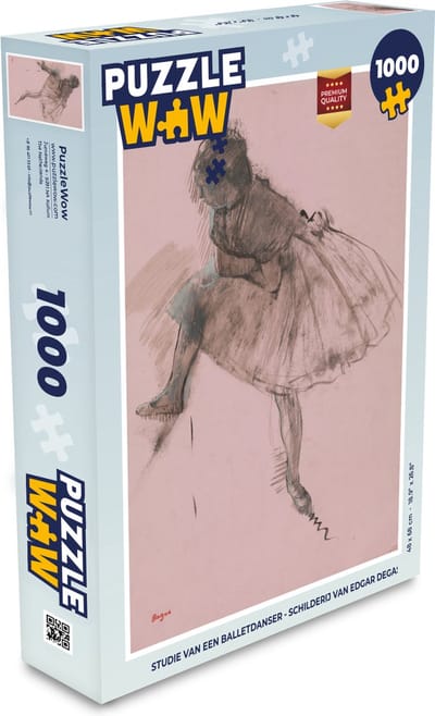 Puzzel Studie van een balletdanser - Schilderij van Edgar Degas - Legpuzzel - Puzzel 1000 stukjes volwassenen