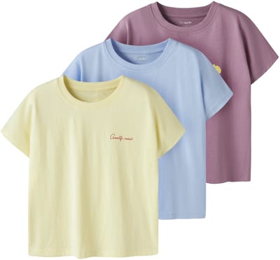 NAME IT - TKFJOX 3P SS CROP TOP NOOS - Meisjes - Blouses