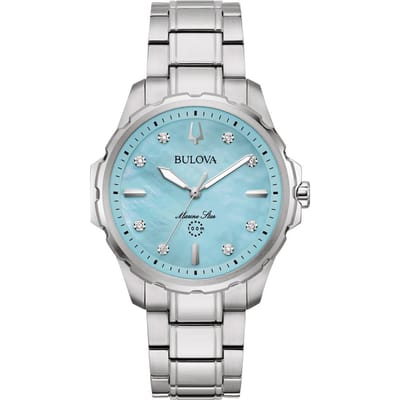 Bulova Marine Star 96P248 Horloge - Staal - Zilverkleurig - Ø 36 mm