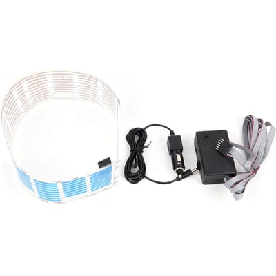45x11cm Muziek Ritme LED Lamp Geluidsgeactiveerde Auto Sticker Gloeit Blauw voor Achterruit