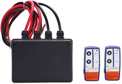 Dailygoody - Draadloze Lier - Elektrische Afstandsbediening - Hoogvermogen - Waterdicht - Capaciteitscontrolelier 12000LB - Geschikt voor voertuigen -