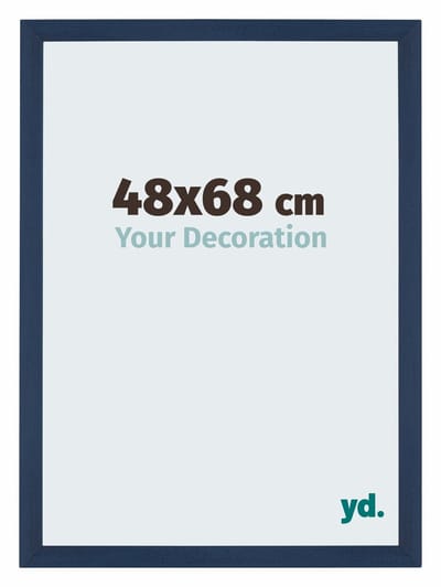 Your Decoration - Puzzellijst 48x68 cm - Donkerblauw Geveegd - Puzzellijst 500-1000 stukjes - MDF Fotolijst - Mura