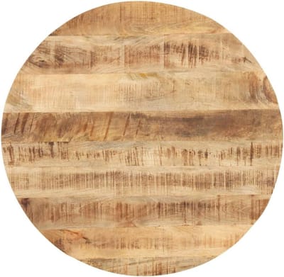 Tafelblad Rond - Tafelonderdeel Blad - Tafel Vernieuwen - Massief Mangohout - 40 cm - Bruin