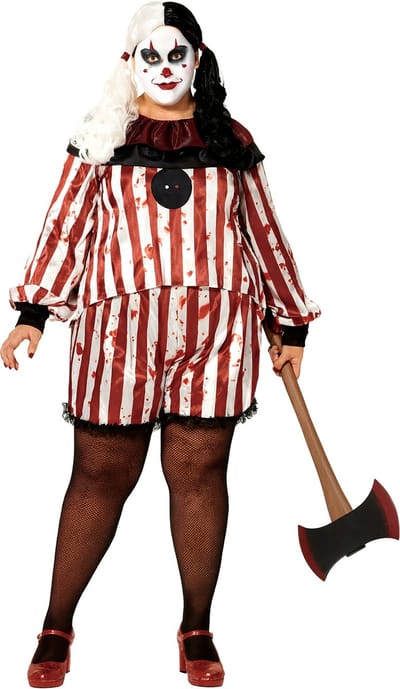 ATOSA - Horrorclown Kostuum voor Dames grote maten - XXL