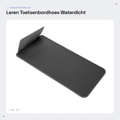 Dailygoods - Leren Toetsenbordhoes - Waterdicht - Stofbestendig - Geschikt voor K380 - Slank ontwerp - Ideaal voor onderweg - Bescherming