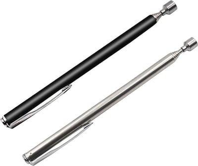 Magnetische telescopische stang - Uitbreidbaar van 12,6 cm tot 65 cm - 2 stuks roestvrij staal