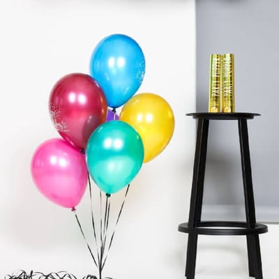 Folat - ballonnen Shimmer Happy Birthday Meerkleurig 33 cm - 6 stuks