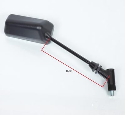 Rechter achteruitkijkspiegel Mad for Auto New Formula zwart lang M10 New