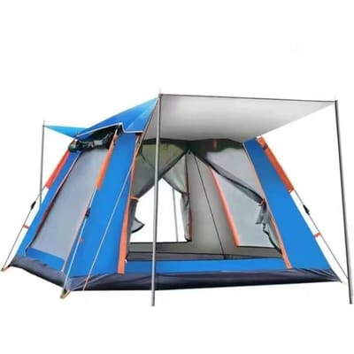 Automatische Buitentent voor Kamperen Makkelijk Op te Zetten Draagbare Kampeertent met Zandstandaard Vochtbestendige Waterdichte Tent voor 2-4-6 Personen 210cm*210cm