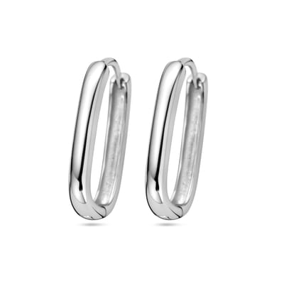 Glams klapoorringen paperclip 16,5 mm - Zilver