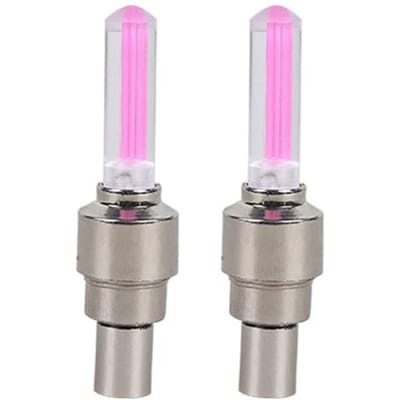2 Pièces Lumières Néon pour Rayons de Vélo Lumière LED Vélo Capuchon de Valve de Pneu Lampe Torche Roue Rayon Léger Accessoires Voiture Moto Haute Qualité