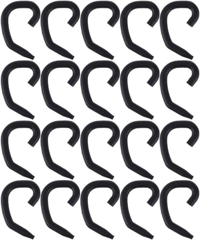Masker Oor Haken - Gezichtsmasker Extenders - Oorpijn Verminderen - Verstelbare Bandjes - 20 Stuks - Zwart