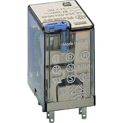 Finder 55.32.9.125.0040 Steekrelais 125 V/DC 10 A 2x wisselcontact 1 stuk(s) Piece